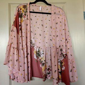 Floral Bohemian Women's Cardigan Relaxed Fit